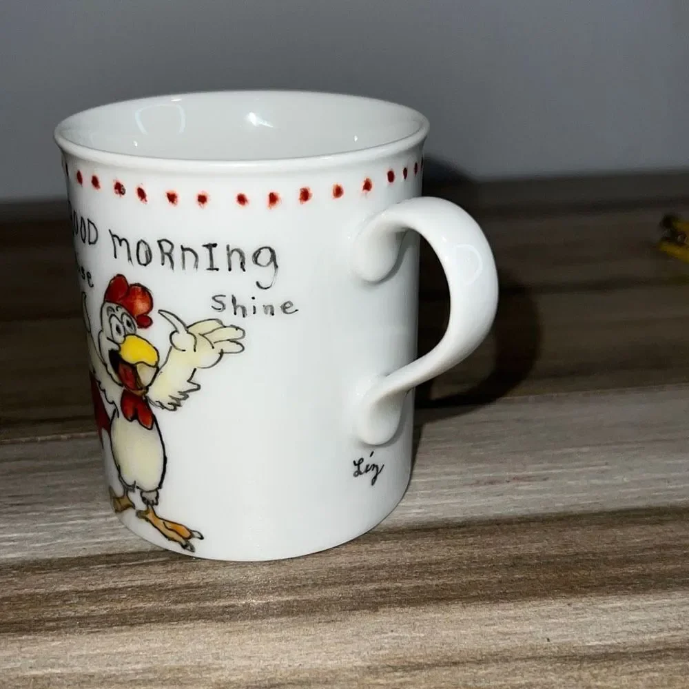 Crate & Barrel “Good Morning” Rooster Mug